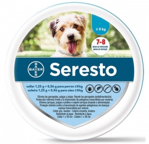 SERESTO  Collar Antiparsitos Perros pequeos -8Kg